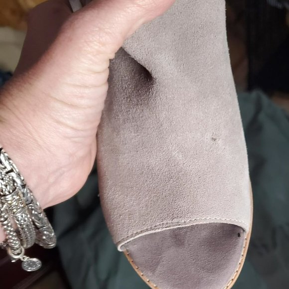 Dolce Vita “Levi” Suede Peep Toe Bootie in Gray Sz 9.5- Shipping Incl - Picture 9 of 15